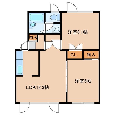 ルシャタビィの物件間取画像